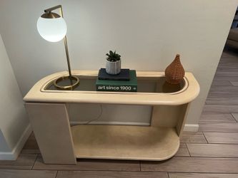 Curved Postmodern Console Table / Entryway Table