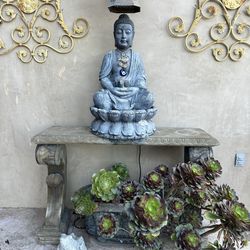Buddha with table statue