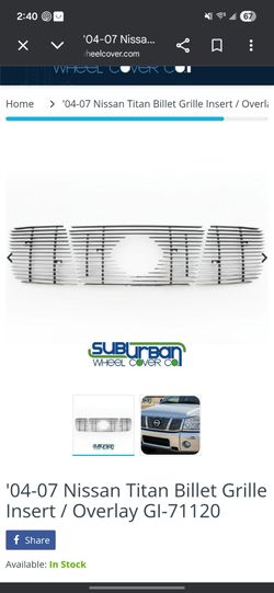 Nissan Titan Billet Grille Insert / Overlay