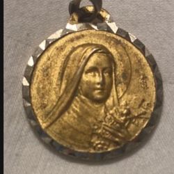 Basilique De Lisieux Gold Tone Pendant