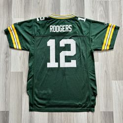 Green Bay Packers Aaron Rodgers Green NFL Reebok Jersey Size Youth XL/Adult Small. Good Condition, See All Pics 