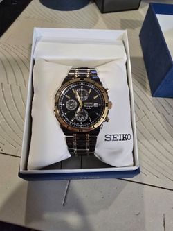 Seiko two tone watch