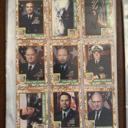 1991 Topps Desert Storm Series 1 trading cards - full set - in plastic box Plus Extras