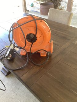 Orange Inflatable Bounce House Blower Fan