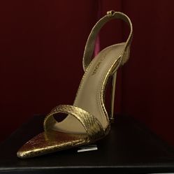 Front Row Gold Heels 