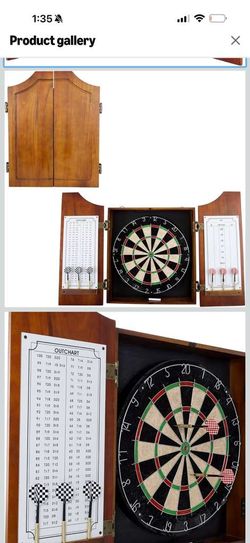 Dart board cabinet  new in box
