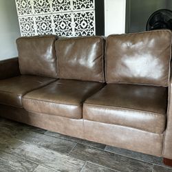 Brown Faux Leather