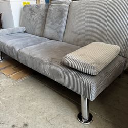 GRAY FABRIC BED FUTON 