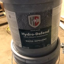 Concrete Sealer clear 5 Gallons Hydro Defend