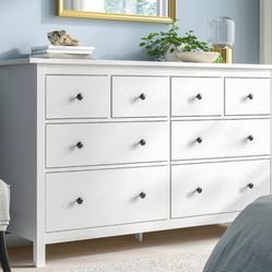 Queen size White Bedroom Set with Bed Frame/ Headboard/Dresser/and 2 nightstands