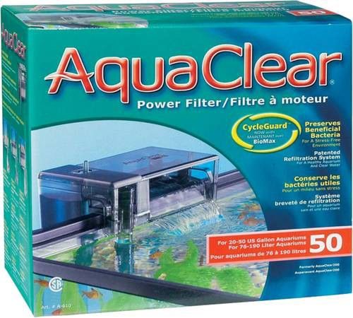 Aqua Clear 50 (20-50 gal) Power Filter for Aquarium Fish Tank