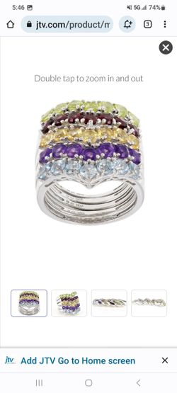 Gemstone Band Rings Your Choice $25.00 Sterling