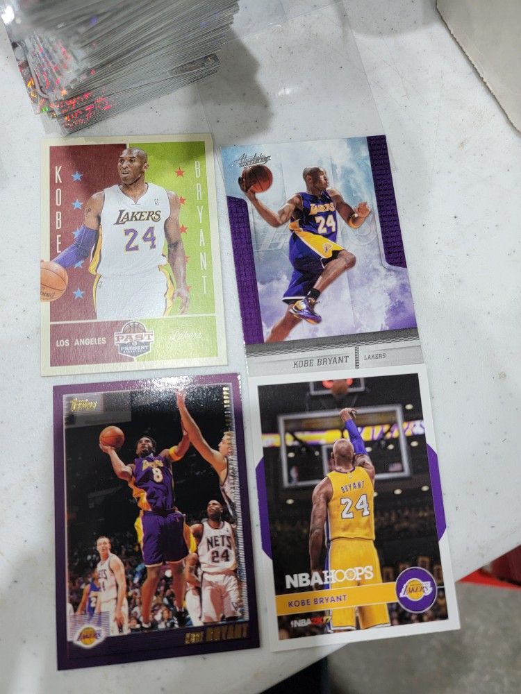 4 Different Kobe Bryant Cards