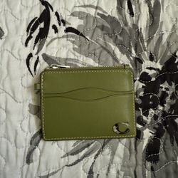 Wavy Zip Card Case In Coachtopia Leather With Key Ring
