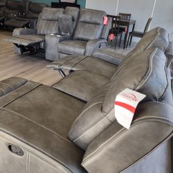 New Recliner Sofa And Loveseat Both On Sale Now