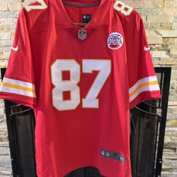 Nike M NFL Travis Kelce #87 Kansas City Chiefs  Super Bowl LIV Game Jersey 22x31 NWT#NFLJersey #KansasCityChiefsJersey #TravisKelceJersey #SuperBowlLI