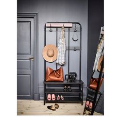 Coat Rack With Shoe Storage 