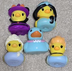 Set of 5 Character Rubber Ducks