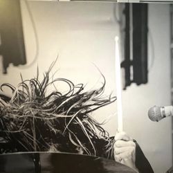 Large Black & White Music Festival Gallery Art - Drummer
