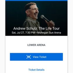 Andrew Schultz Mohegan Sun Tickets 