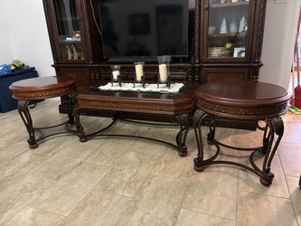 Coffee table and 2 end tables