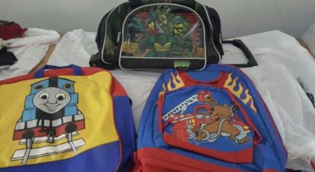 Kids Rolling duffel bag and backpacks