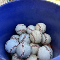 Bucket Of Baseballs