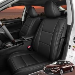 RAWAKORW 1:1 Custom Full Set Seat Covers Fit for 2014-2018 Lexus ES 350/300h