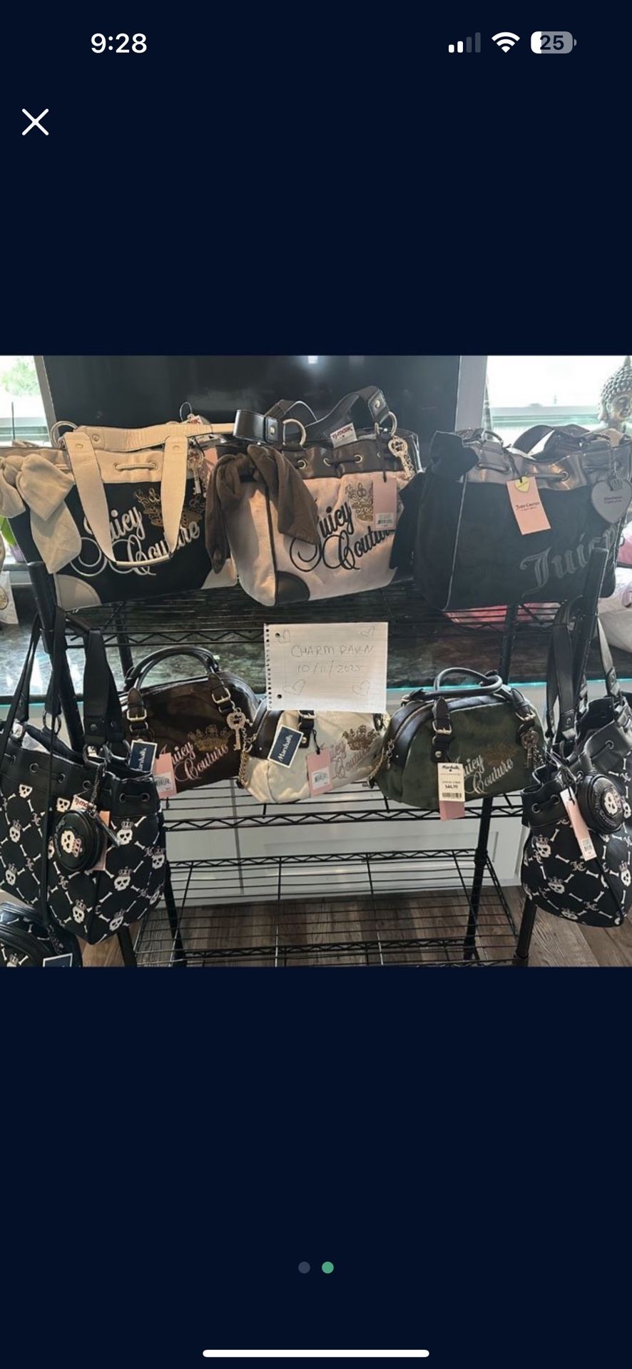 Juicy Couture Purses Available!