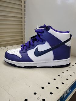 Nike Dunk High Electro Purple Midnight Navy 6Y