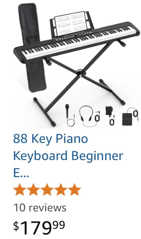 88 Key Piano Keyboard Beginner Electric Digital Piano #65