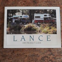 Lance Camper Original Owner Manuel New Buyer Packet