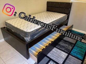 Twin/twin Trundle Bed With Mattress Included!