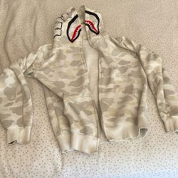 White Bape Zip up