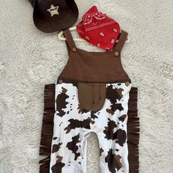  Baby Boy Wild West Cowboy Costume 6-12M