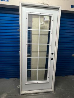 New 32x80 hurricane impact exterior door with frame