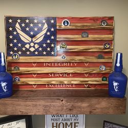 Air Force Challenge Coin Display