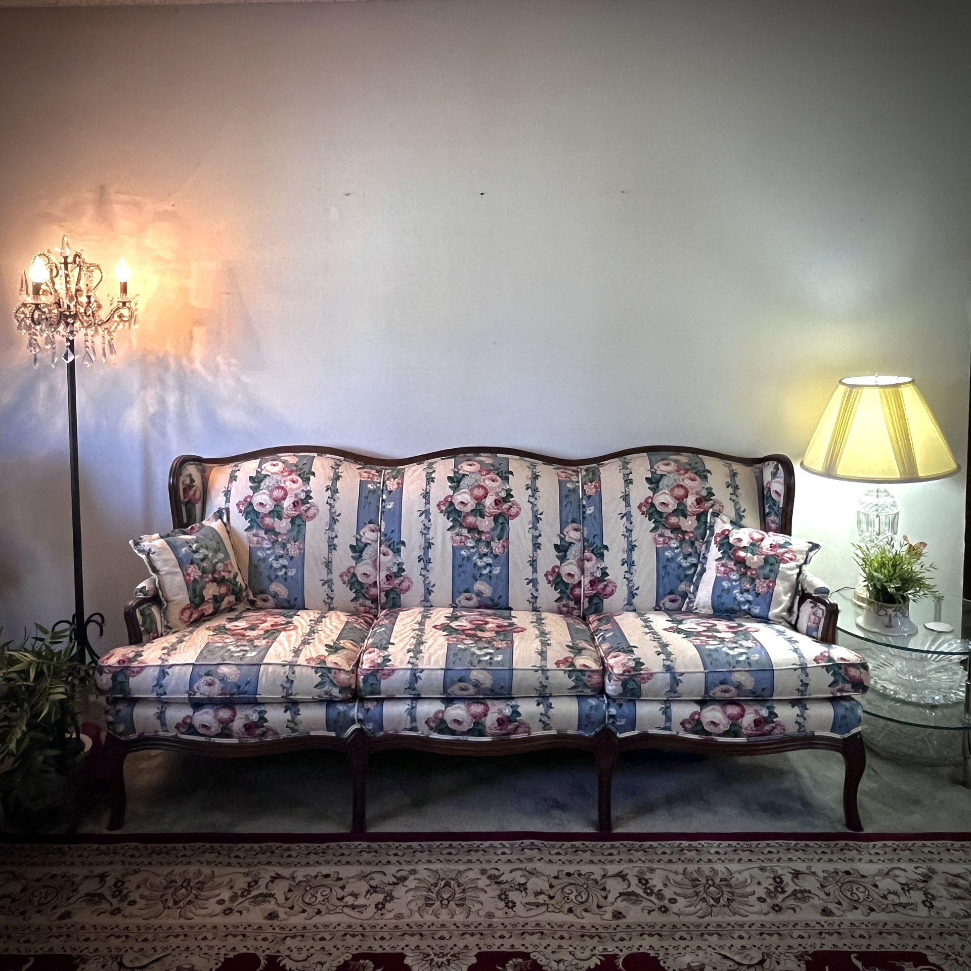 Vintage French Country Floral Sofa – Must Go!