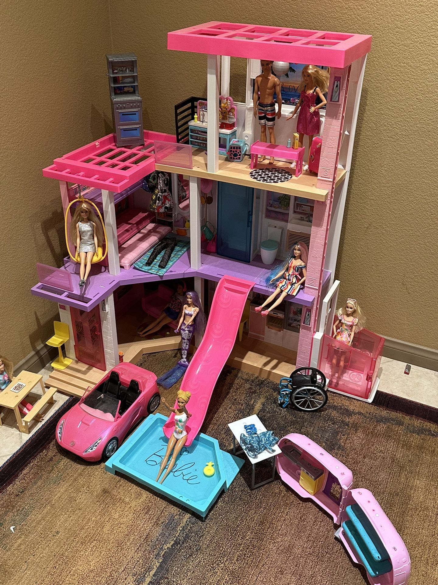 Barbie Dream house Playset with 75+ Furniture & Accessories