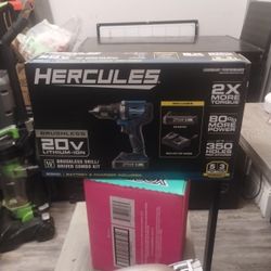 Hercules Brushless 20 Volt Lithium-ion Drill Driver Combo Kit
