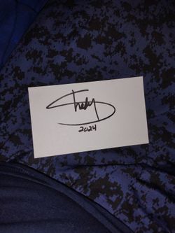 Eminem Slim Shady Autograph Index Card Rare Signed Rapper 
