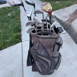 Golf Clubs With Tailor-Made Golf Bag Men’s Right Handed, And Cooler Compartment
