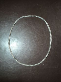 24 inch Silver Miami Cuban Necklace