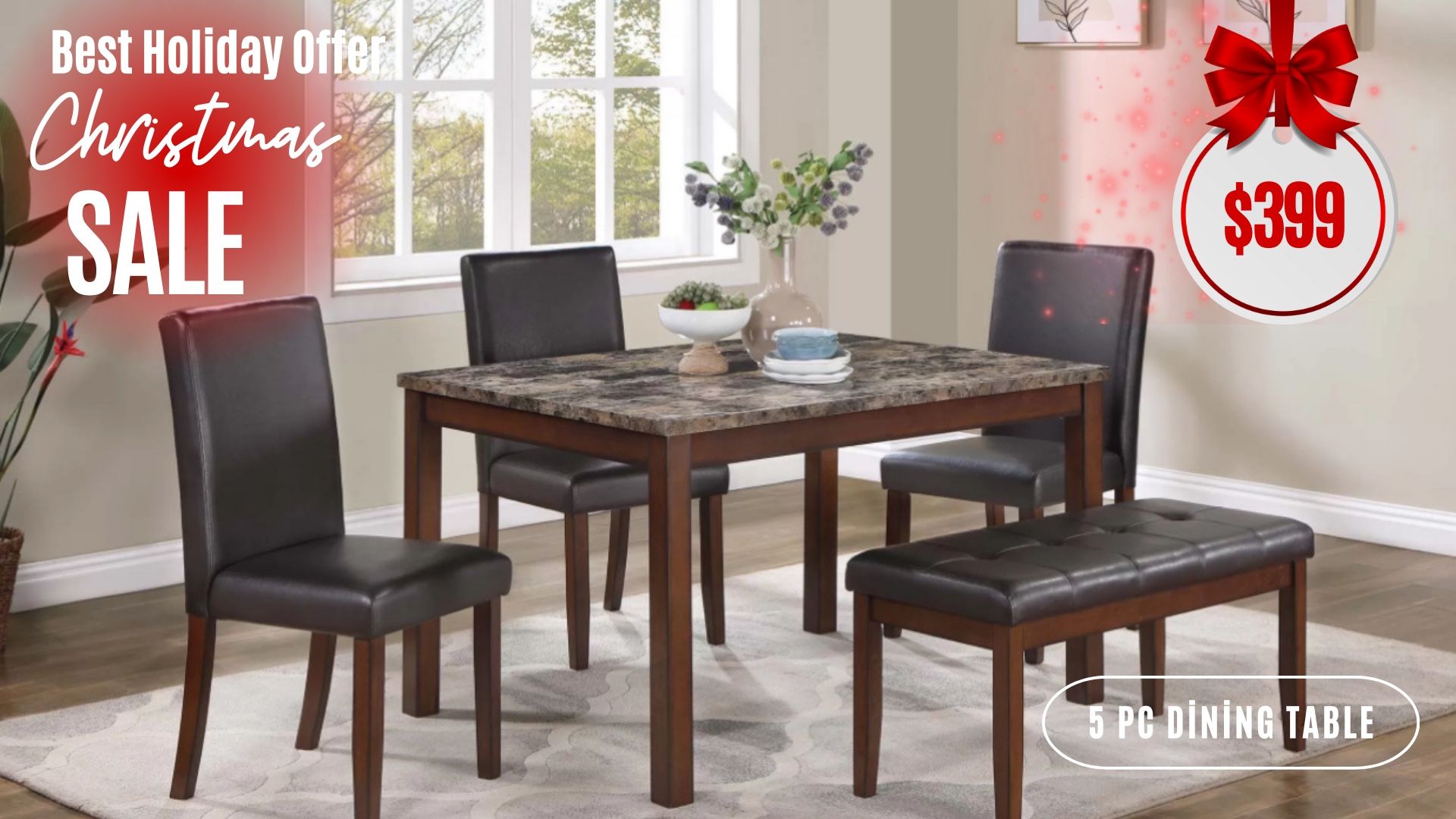 5 Pc Dining Table