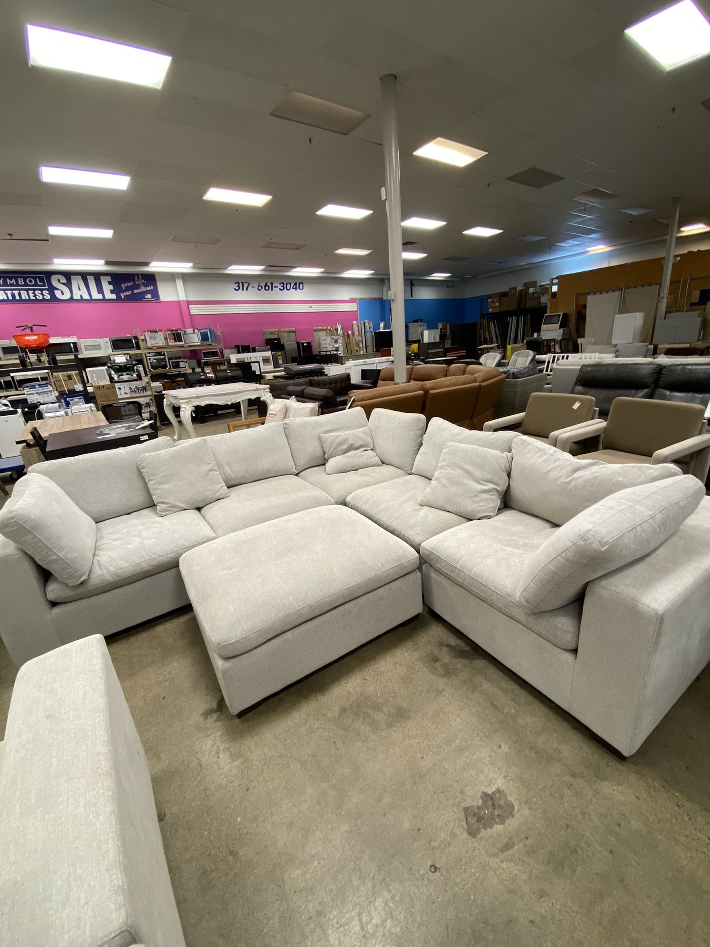 6 pc. Modular Sectional Ottoman