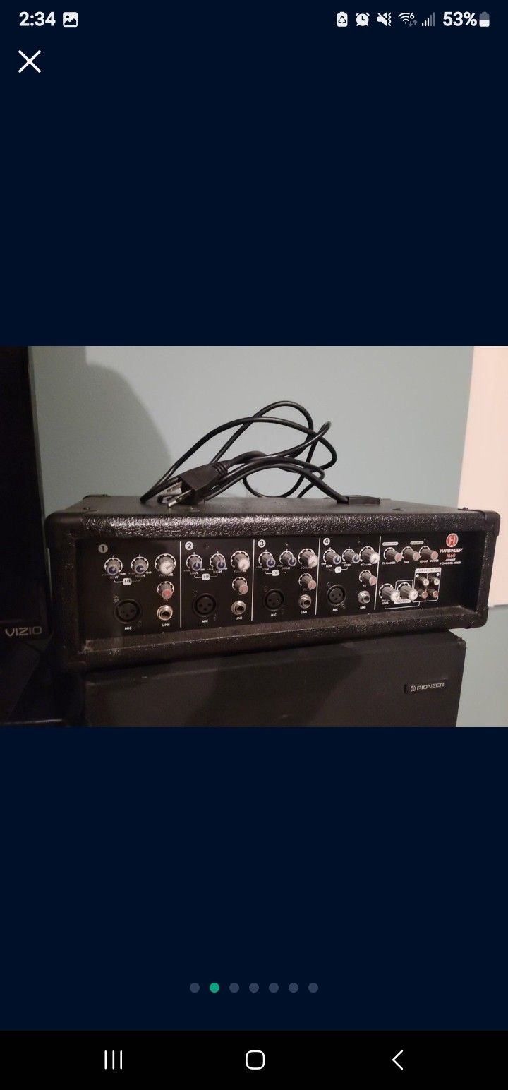 Harbinger M60 Mixer/PA Head Unit