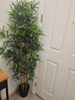 Tall Artificial Bamboo Tree with Planter
