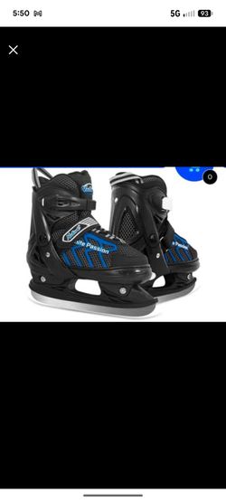 Nattork Hockey Ice Skates Adjustable Boy & Girl xl NEW IN BOX