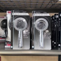 Glacier Bay 1-Spray Pattern Shower Head with Blade Spray Equiforce Technology in Chrome