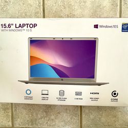 15.6in Microsoft 10s laptop 64gb
